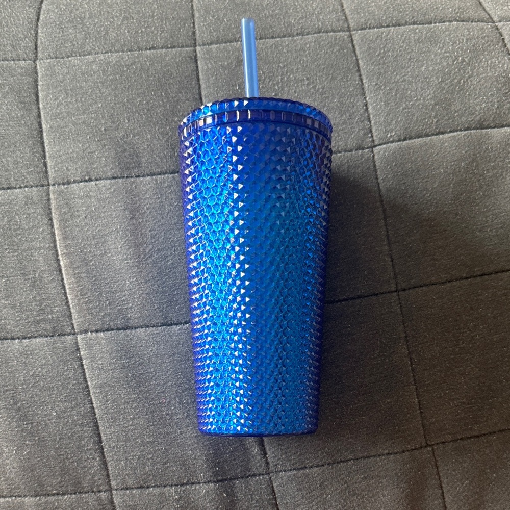NWT Blue Rhinestone Cup!